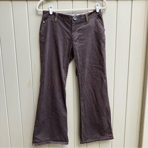 Old Navy vintage brown pants Y2K low rise flare 2 short